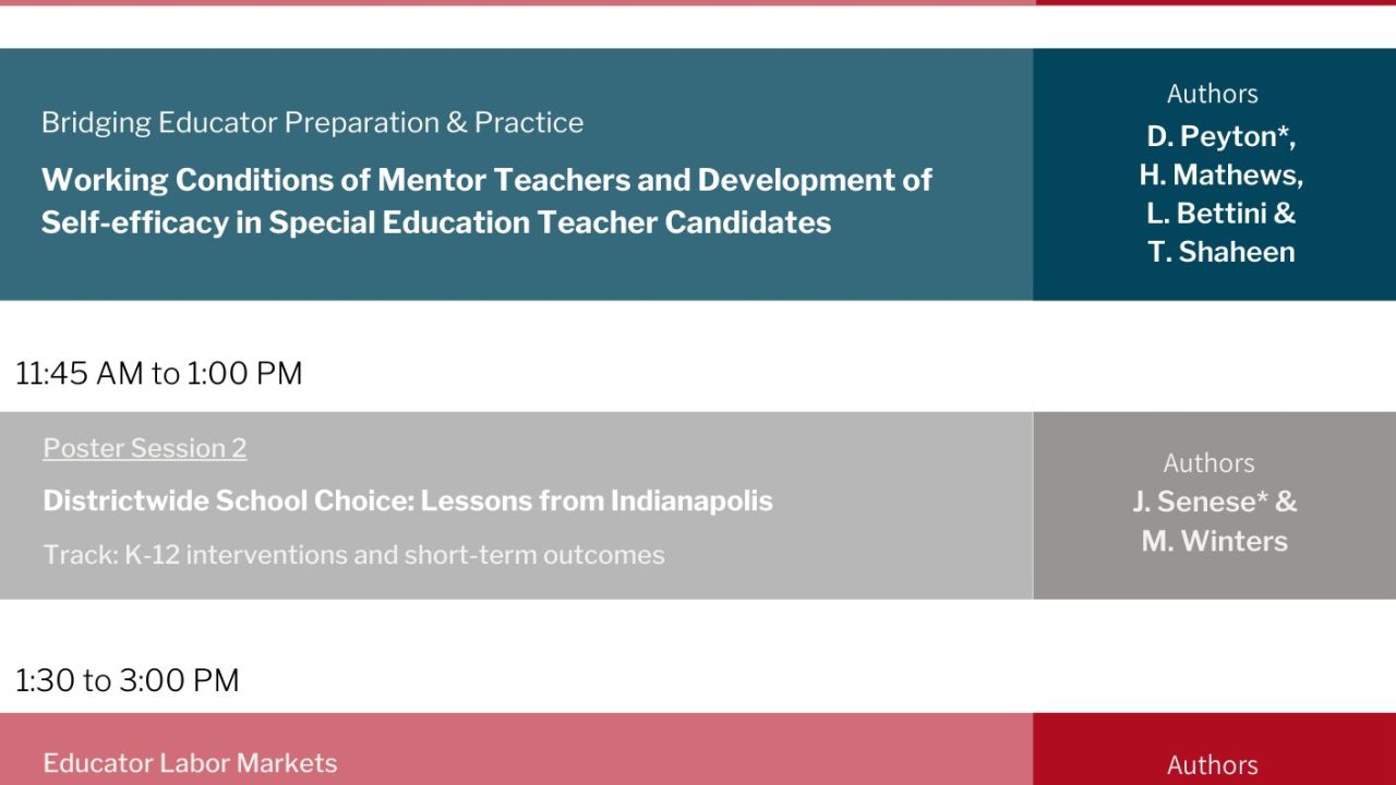 AEFP 49th Annual Conference - Wheelock Educational Policy Center